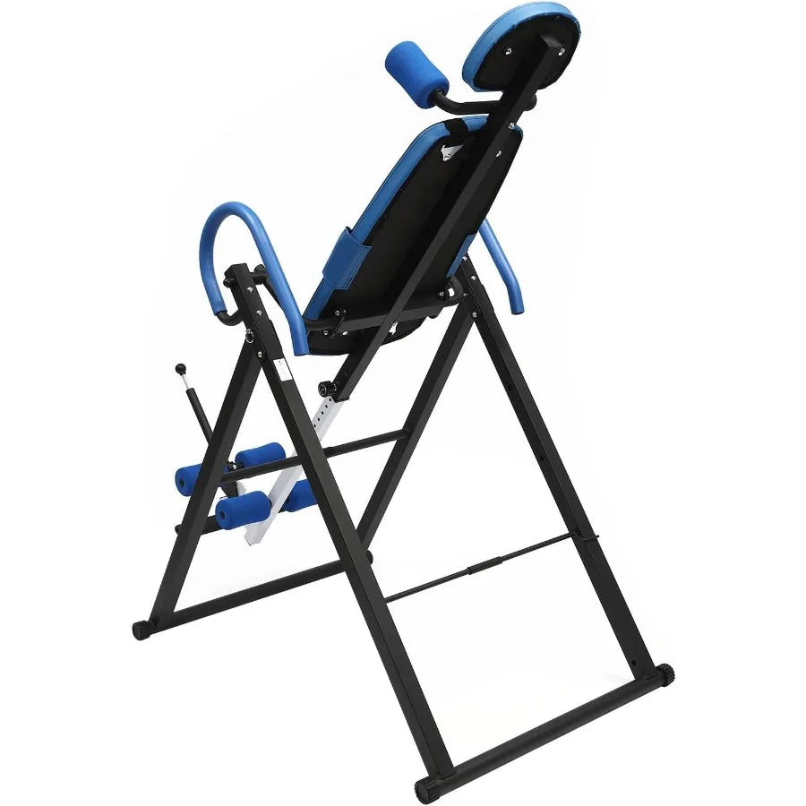 Gravity Inversion Table for Spinal Decompression Therapy with Up to 330.7lbs Capacity Adjustable Body Stretcher.