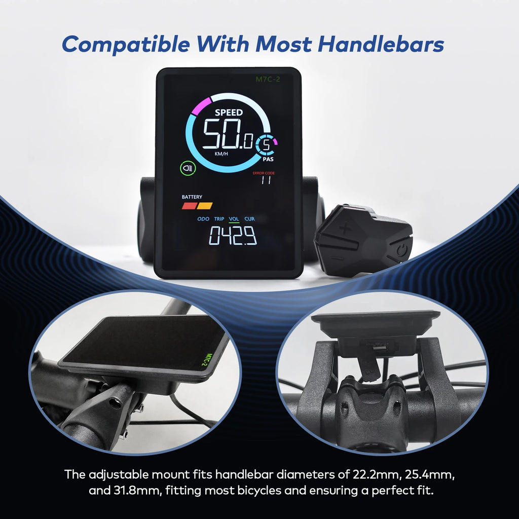 EBike LCD Display Bicycle Speedometer Screen for Fatbike Scherm Scooter Accessories Bike Computer