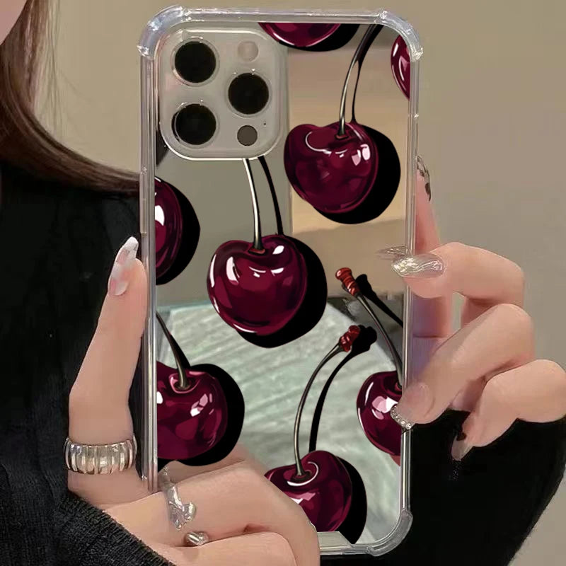Cute Cherry Pattern Phone Case.