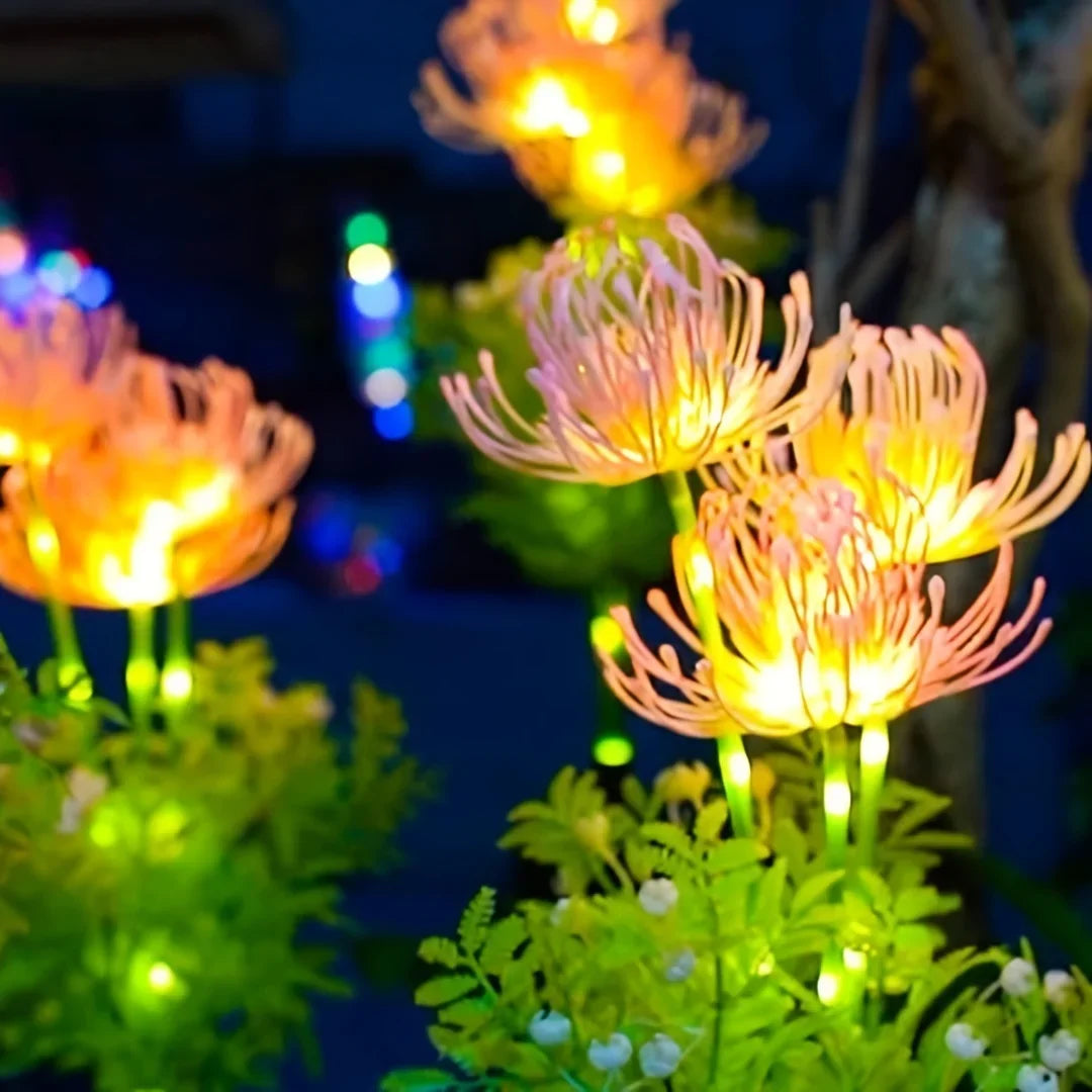 Solar Garden Lights, Solar Flowers Lights with Glowing Flowers & Stems.