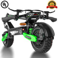 Electric Scooter 30MPH,1200W,11'' Off-Road Scooter with Dual Suspension & Side Light