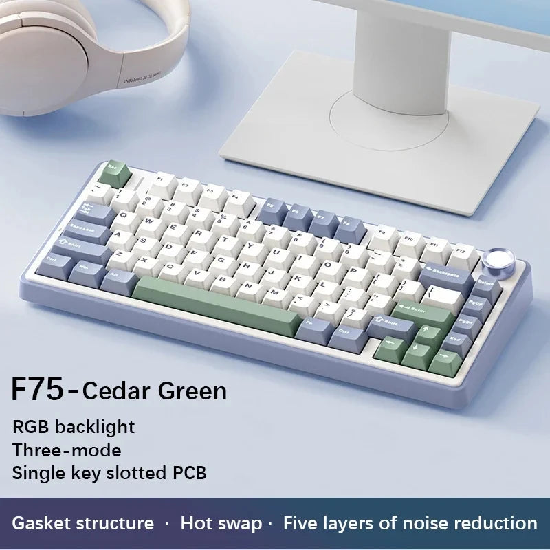 Wireless/Bluetooth/Wired Gaming Mechanical Keyboard.