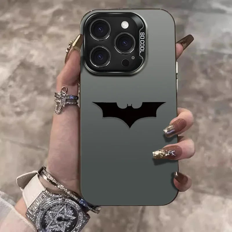 Bat Spider Man LOGO Plating Phone Case.
