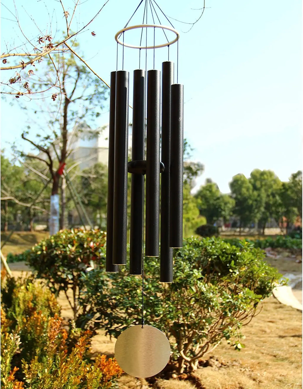 Large 42-Inch Deep Tone Wind Chimes for Outdoor Patio Garden Decor.