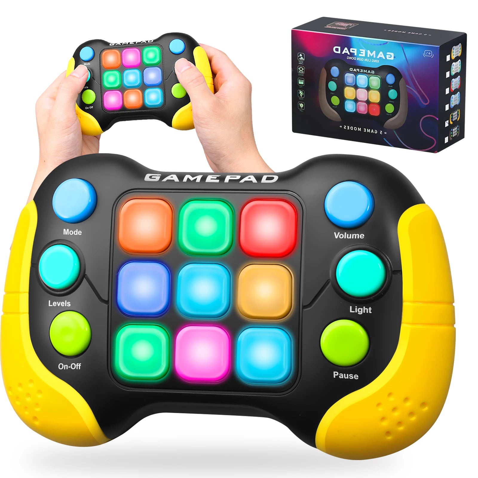 Electronic pop-up game light up play fidget toys.