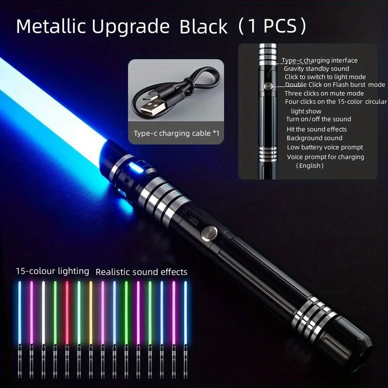 Metal Gravity Sensing Light up Saber Toy Sword.