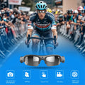 HD 1080P WIFI Smart Glasses with Sports Camera & Audio Recording Outdoor Sunglasses for Man Women Hiking Biking Fishing Glasses