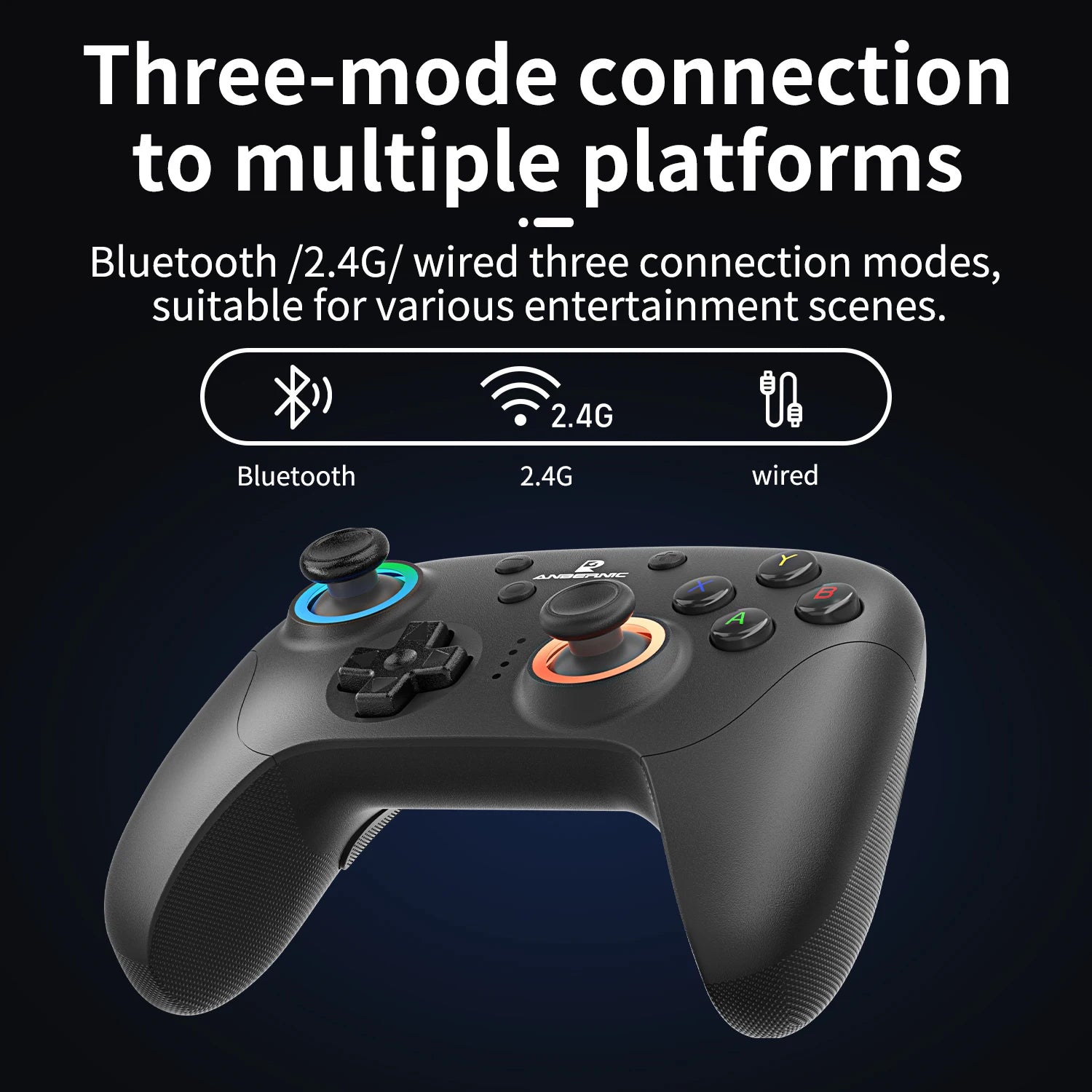 Wireless Gaming Controller Hall Trigger Joystick
