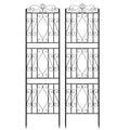 6 Panels Garden Border Trellis High Metal Climbing Plants Support Trellis.
