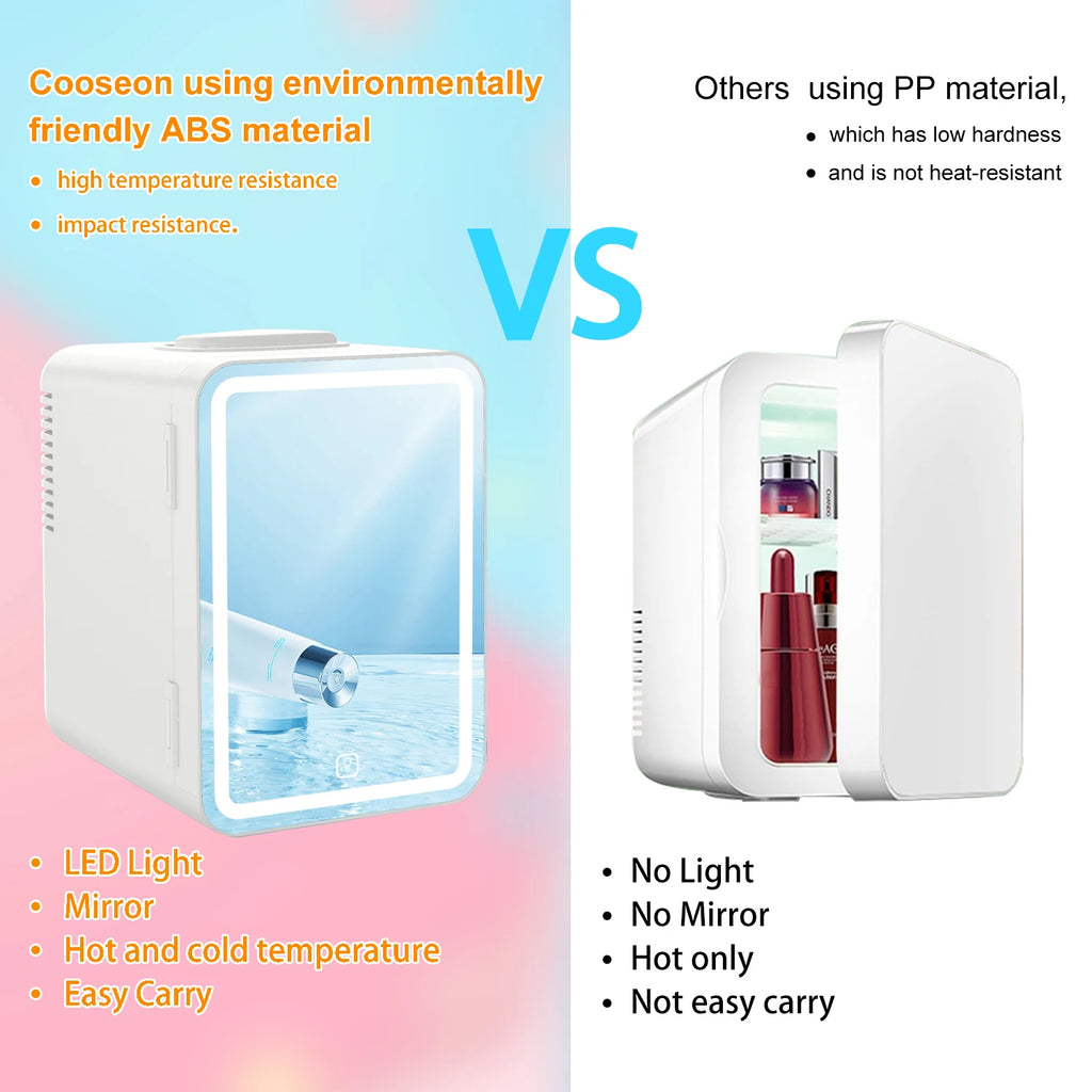6L mirror beauty makeup refrigerator