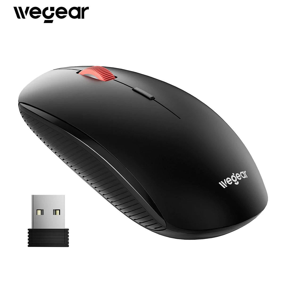 Wireless Mouse 2.4G Slim Mini Cordless Mouse Ergonomic Grips 5Level Adjustable 4000DPI Portable Optical Computer Mice