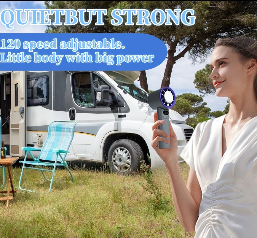 Portable Fan 120-Speed Digital Display.