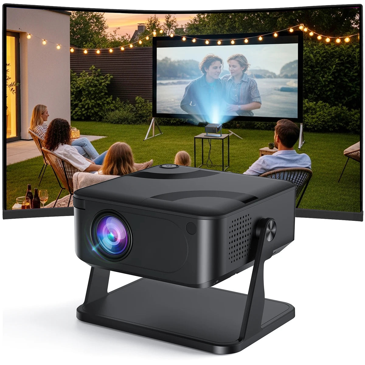 Portable 650ANSI Projector Airmouse Home Theater.