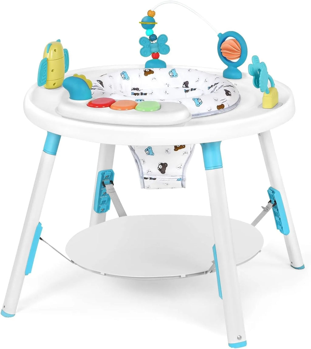 Baby 3-in-1 Activity Center Jumper and Table - with Removable Toys and 360° Rotating Seat - Ideal for Infant Entertainment