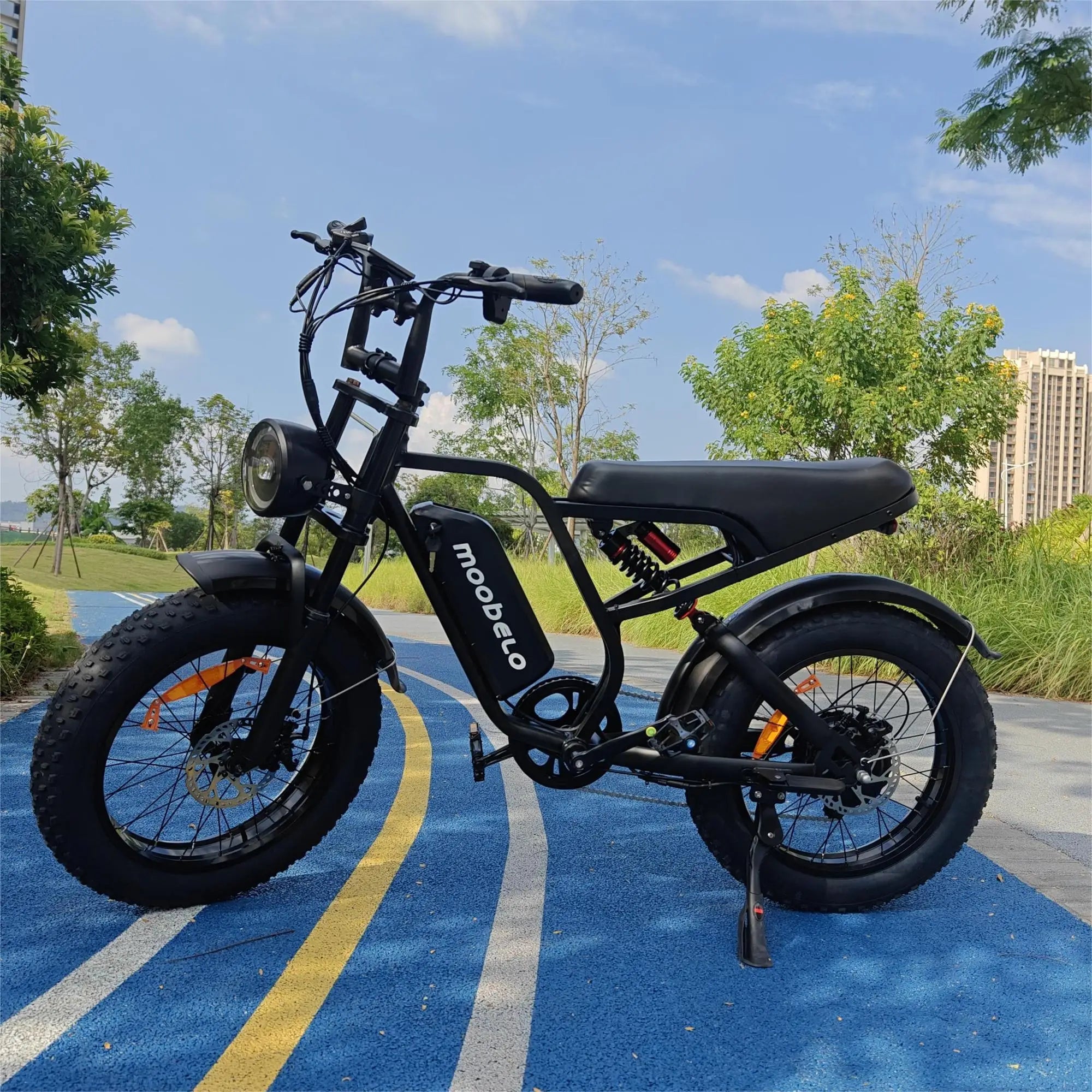 US Stock! 20'' Electric Bike 1500W Motor 52V 20AH 80 Miles 32MPH IP65 Waterproof.