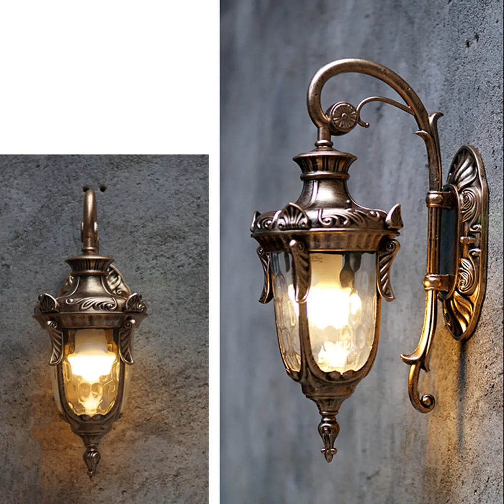 Decorative Outdoor Wall Sconces - Waterproof Porch & Exterior Lantern Lights.