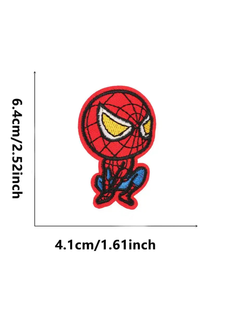 15/23/24pcs Marvel's Spider - Man Iron-On/Sew-On Embroidered Patches.