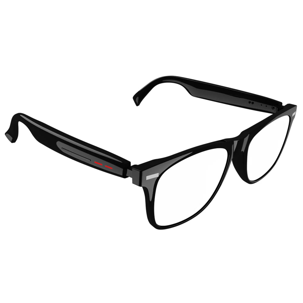 2025 BT Audio Glasses Remote Shooting with Camera Open Ear Sound Mic & Speakers Wearable Eyeglass for Outdoor Sport Glasses