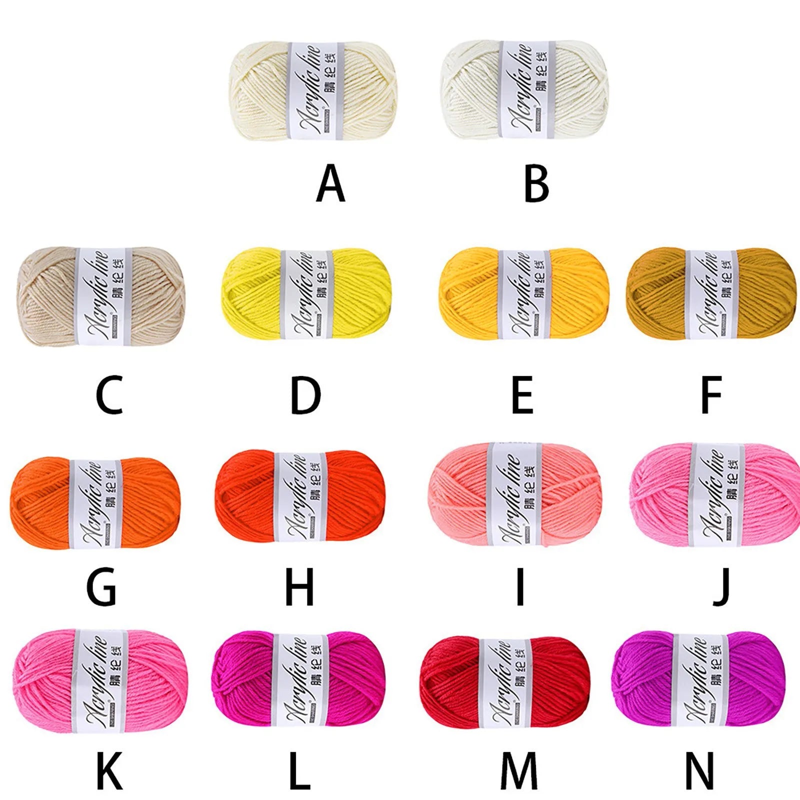 50g/Ball Acrylic Wool Yarn Soft Thread Handmade DIY Knitting.