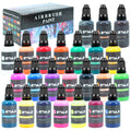 24Colors/Set Airbrush Paint Set, Opaque & Brilliant Acrylic Paint, 1fl Oz, Water Based, Ready To Spray.