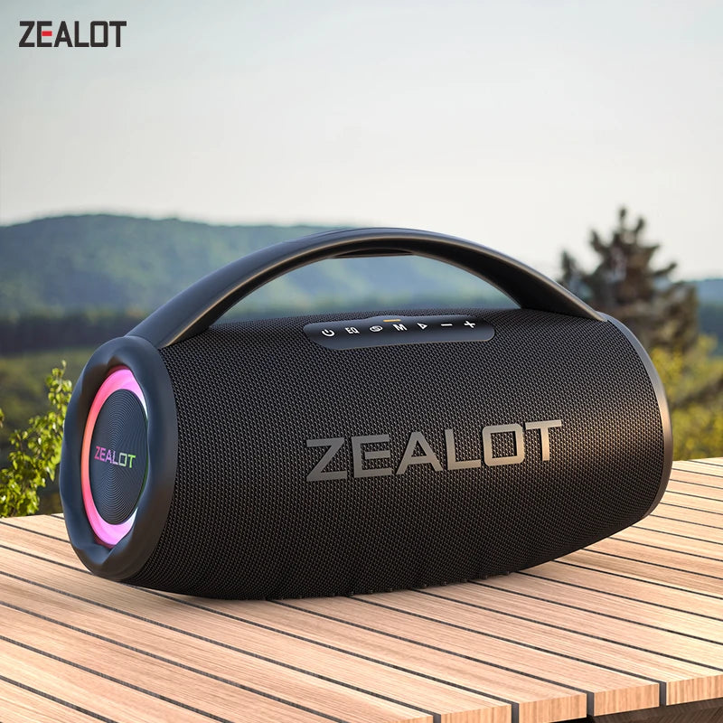 Zealot bluetooth portable waterproof wireless subwoofer .
