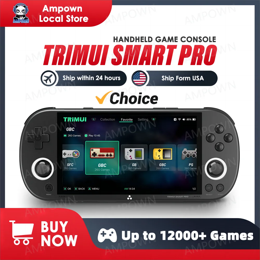 Trimui Smart Pro Handheld Game Console.