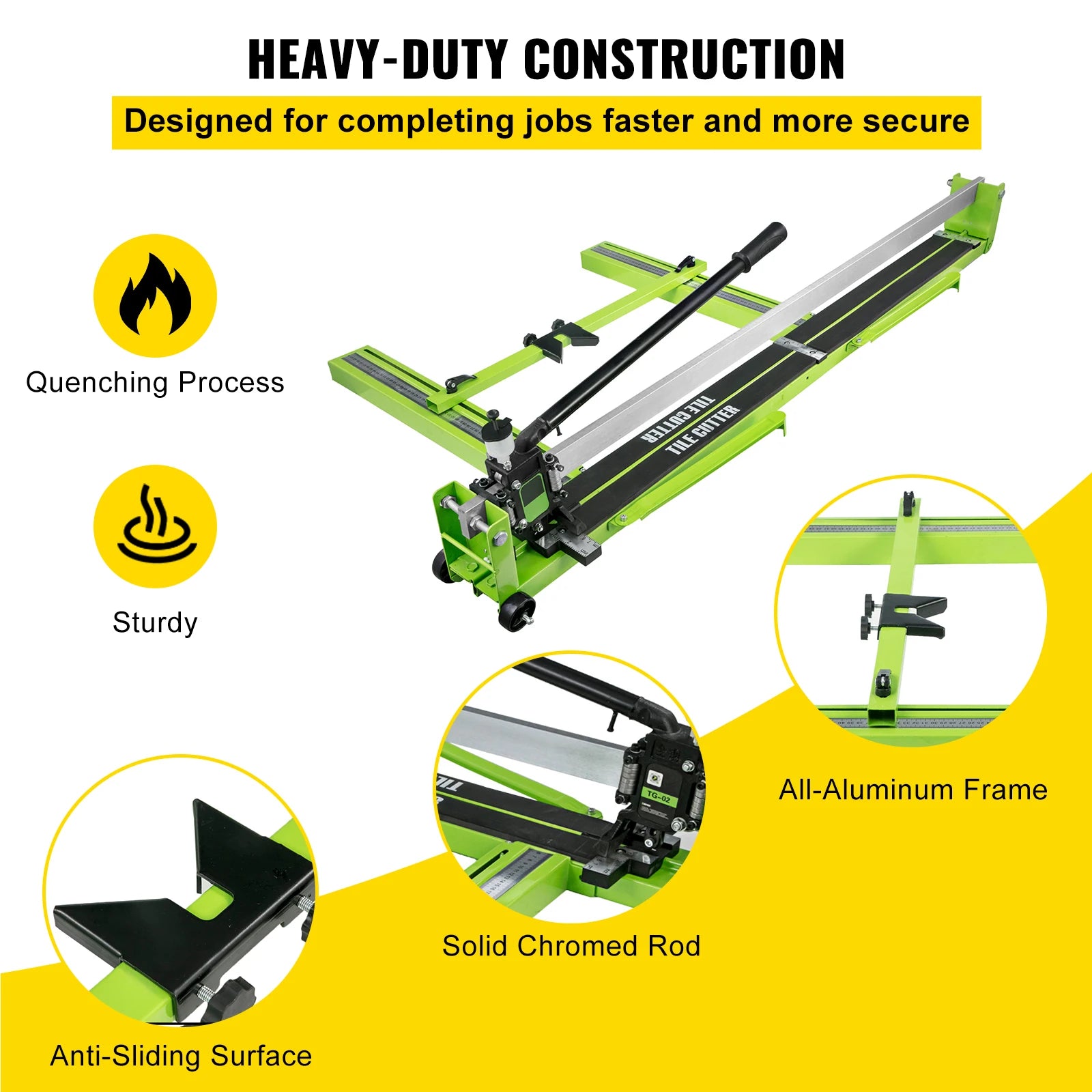 Manual Tile Cutter Infrared Laser Positioning Floor Cutter Push Knife Professional Tool for Cutting Porcelain Ceramic