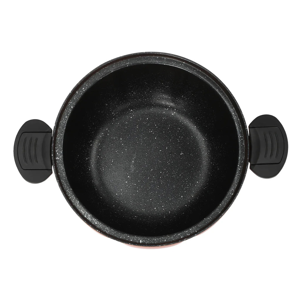 Pumpkin Shaped Micro Pressure Cooker 8L/2.11gal, Non-Stick Maifan Stone Pot, Safe for Gas Stoves & Open Flames, Compact Soup