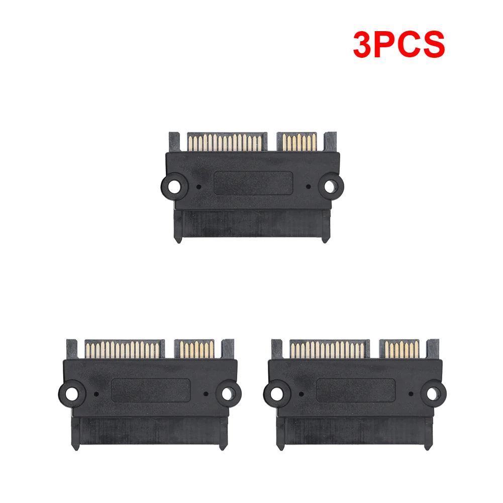 1-20PCS SATA Male To Female Power Data Converter 22Pin 7+15 Male To Female SATA To SATA Converter SATA To SATA Adapter