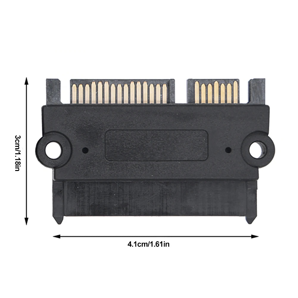 1-20PCS SATA Male To Female Power Data Converter 22Pin 7+15 Male To Female SATA To SATA Converter SATA To SATA Adapter