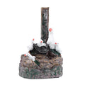 Duck /Squirrel Fountain Ornament Water Fountain Squirrel Statue Landscaping Decor with Light.