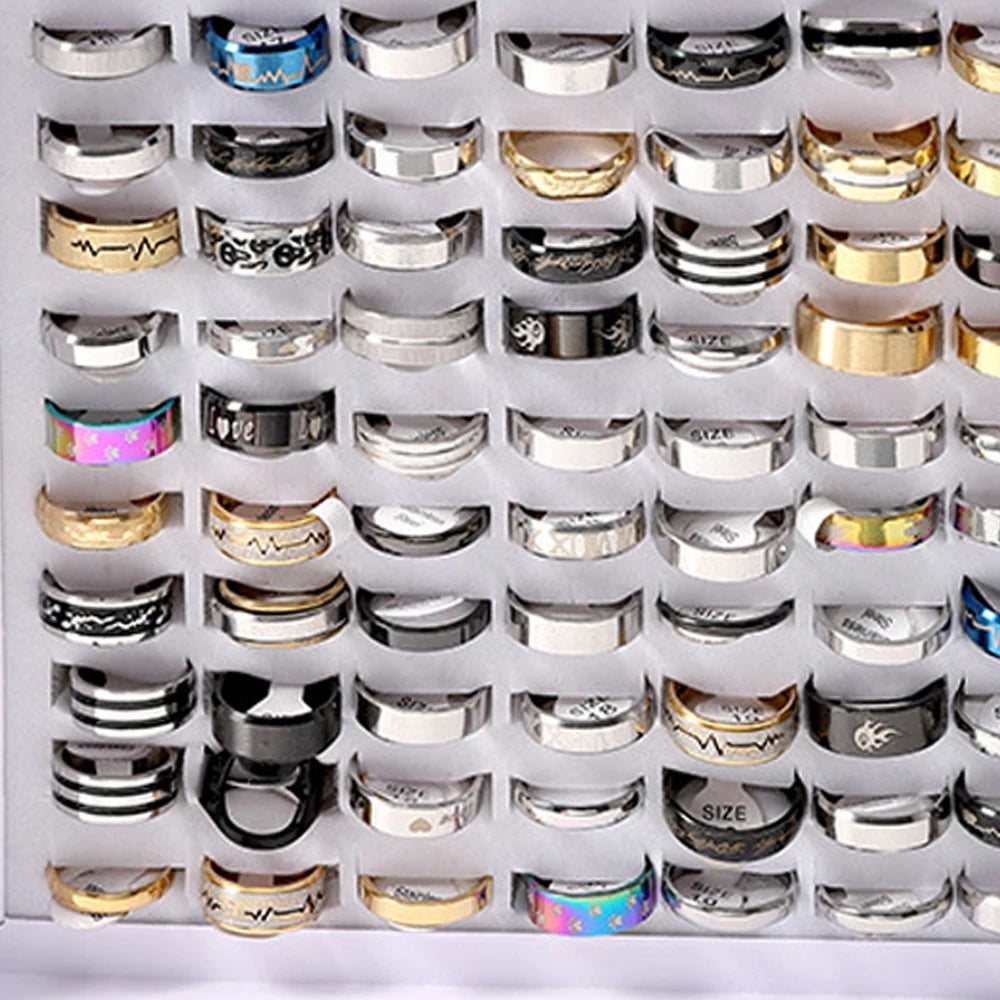 Fashion Jewelry Stainless Steel Rings.