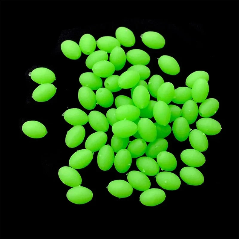 375Pcs/Set Night Luminous Fishing Hard Beads Soft Worms Glow Sea Fishing Lure Bait Floating Float Fishing Tackles Accessories