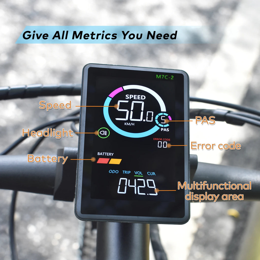 EBike LCD Display Bicycle Speedometer Screen for Fatbike Scherm Scooter Accessories Bike Computer