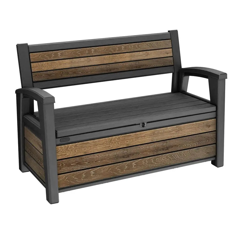 60 Gallon Storage Bench Deck Box for Patio Furniture,