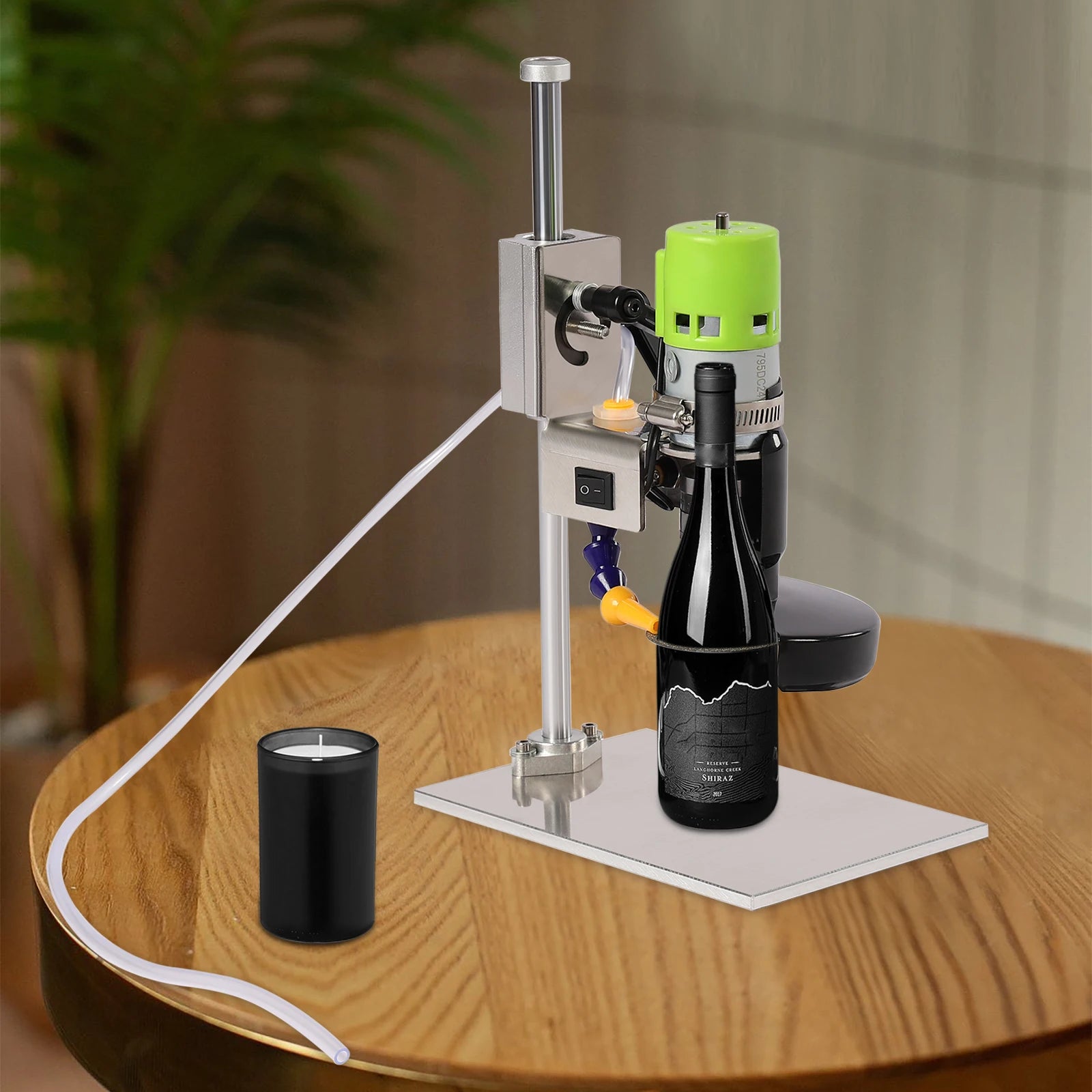6000R Min Glass Bottle Cutter 150W Electric DIY Bottle Cutter Machine Wine Bottle Cutter Tool Kit for Round Square Glass