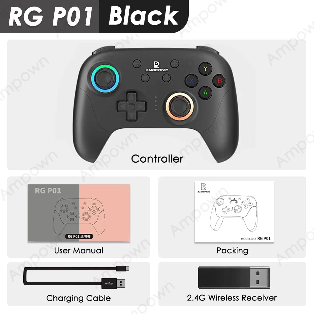Wireless Gaming Controller Hall Trigger Joystick