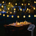 Solar String Lights Outdoor Bubble Ball Lighting String 8 LIghting Modes for Garden.