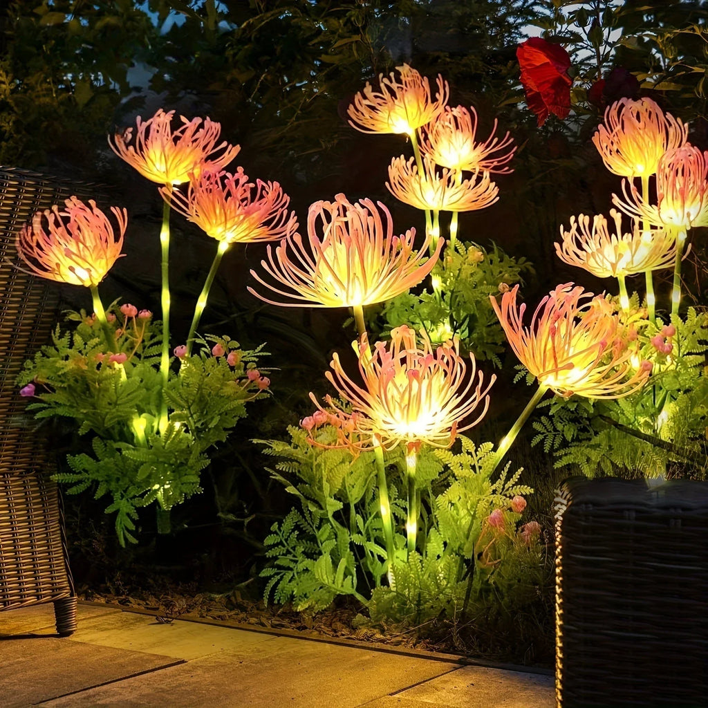 Solar Garden Lights, Solar Flowers Lights with Glowing Flowers & Stems.