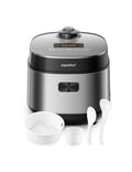 3. 9-in-1 Compact Rice Cooker with Fuzzy Logic - 8 Cup Fast Cooker for Rice, Grains & Steam, Ideal for Dorms