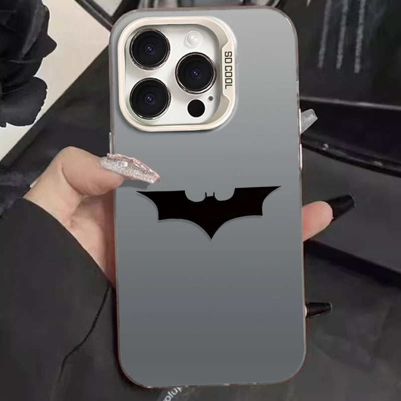 Bat Spider Man LOGO Plating Phone Case.