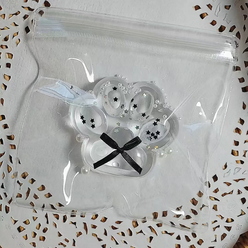 Squishy Transparent Cat Claws Squeeze Soft Pinch Pop Fidget Toy.