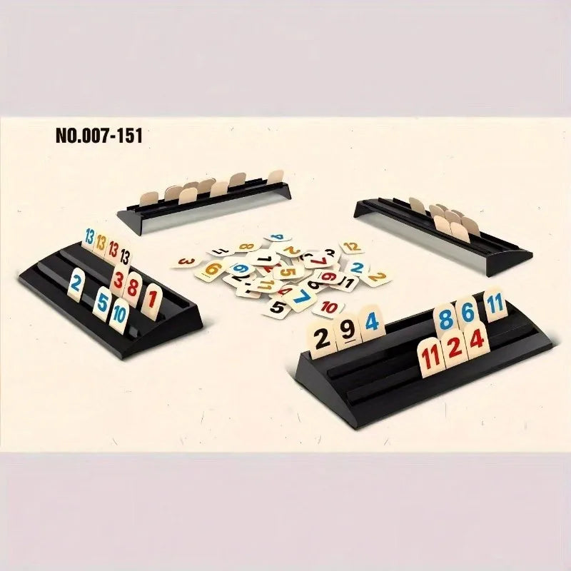 Randomly one Classic Rummy Tile Board Game – 2-4 Player Strategy Game for Fast Thinking Fun, Perfect for Family & Friends