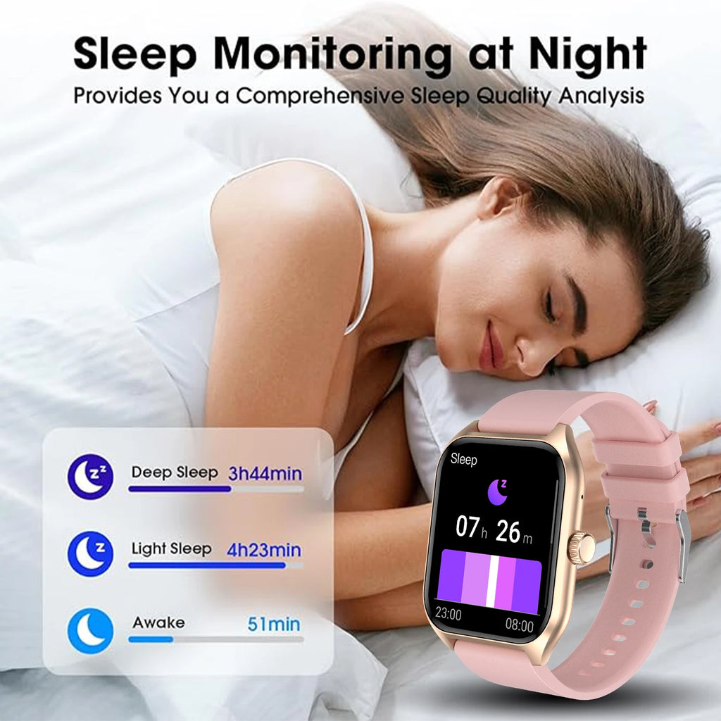 AI Voice Assistant Smart Watch for Men Women.