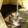 Hot Tent Stove, Portable Wood Burning Camping Stove Stainless Steel for Tent, Outdoor, Heating, Cooking, Ice Fishing