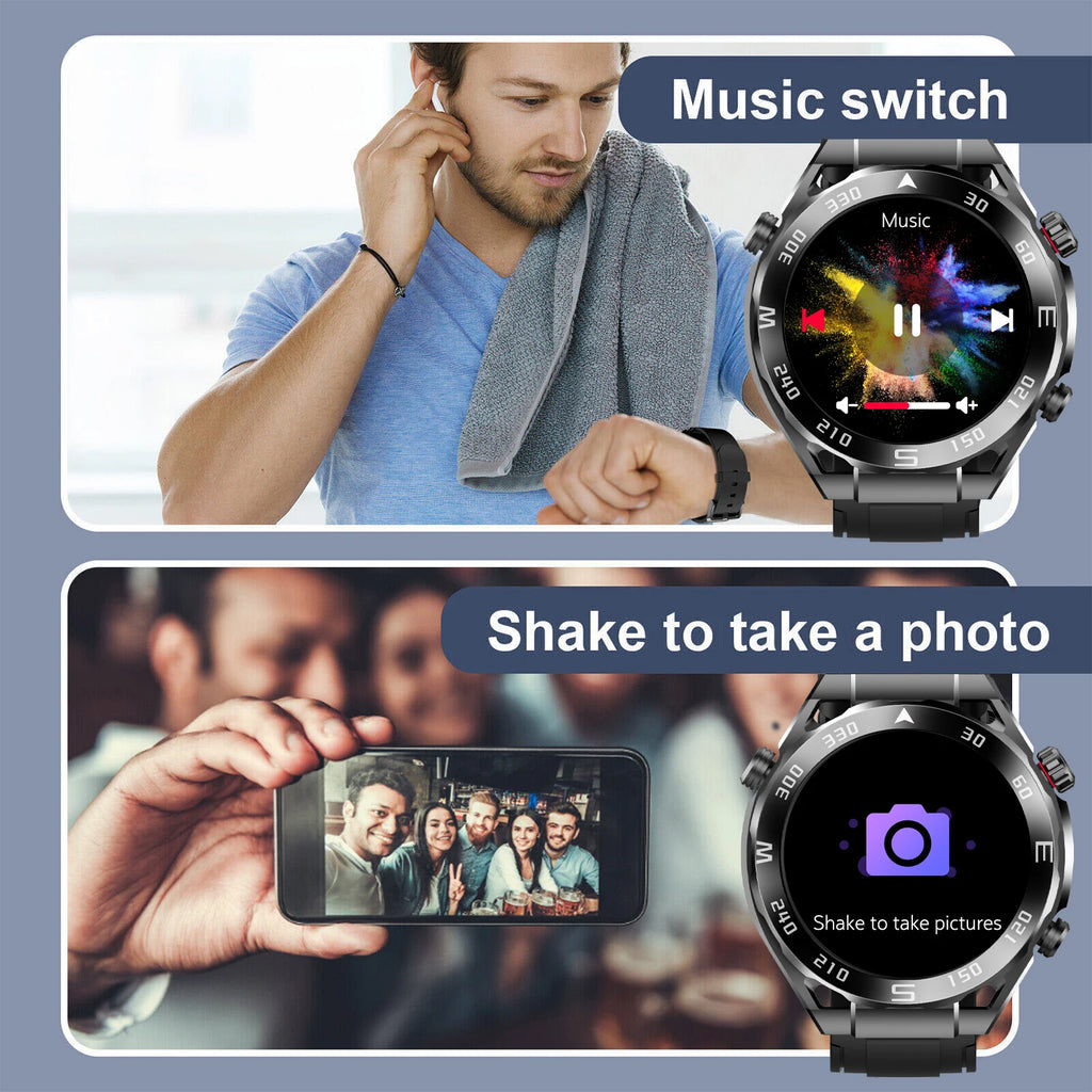 Pro Max Sports Smart Watch Man Woman Smartwatch BT Call Message Notification NFC Health Monitor Watches For Android IOS