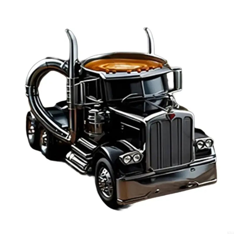 Semi Trailer Truck Shape Resin Coffee Mug 12.34oz.