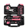 39-Piece All Purpose Household Pink Tool Kit.