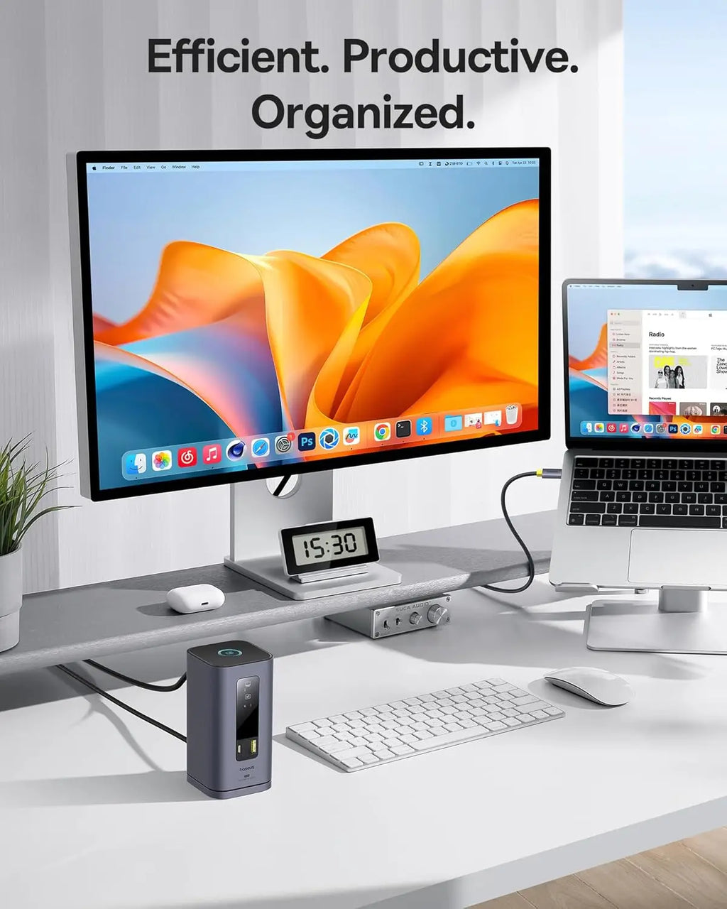 USB-C Docking Station with Triple 4K HDMI, 10Gbps Ports, 100W PD & Gigabit Ethernet for Mac/Windows Laptops