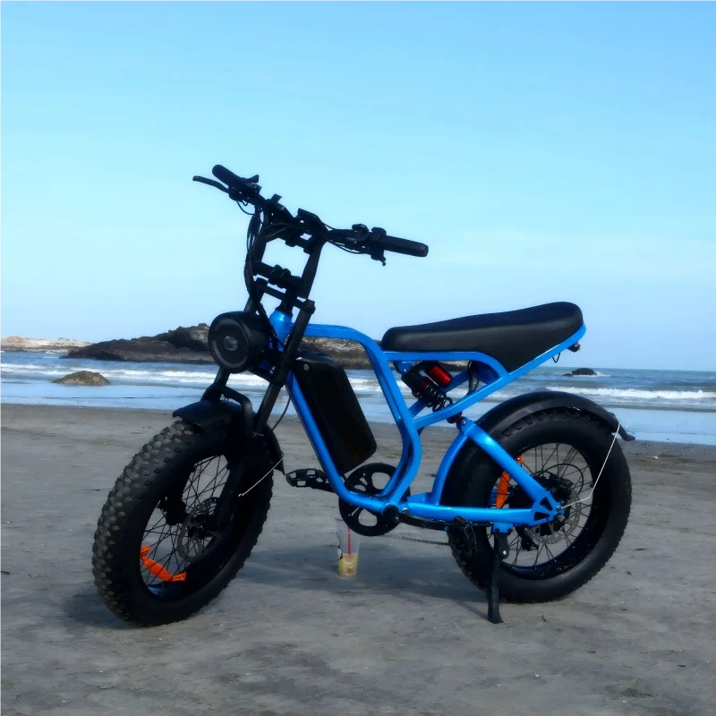 US Stock! 20'' Electric Bike 1500W Motor 52V 20AH 80 Miles 32MPH IP65 Waterproof.